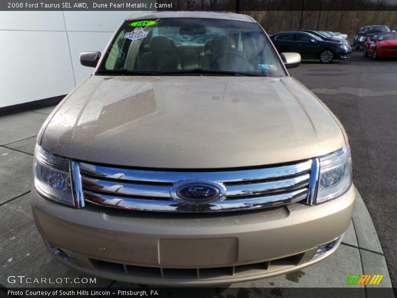 Dune Pearl Metallic / Camel 2008 Ford Taurus SEL AWD