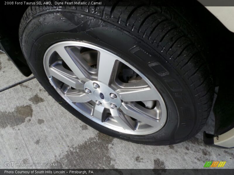 Dune Pearl Metallic / Camel 2008 Ford Taurus SEL AWD