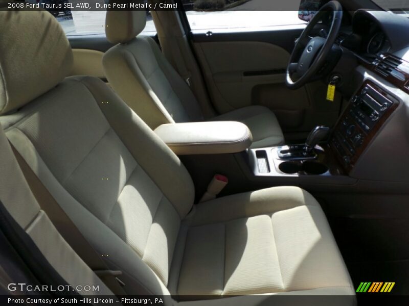 Dune Pearl Metallic / Camel 2008 Ford Taurus SEL AWD