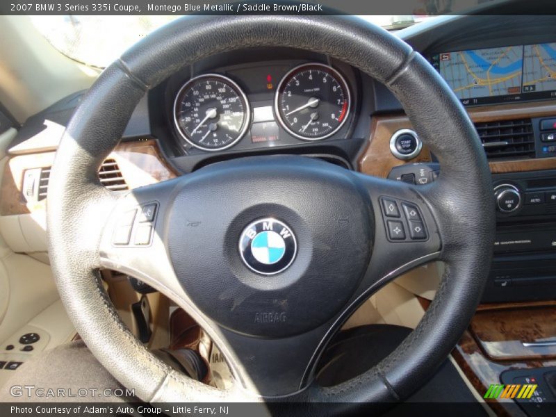 Montego Blue Metallic / Saddle Brown/Black 2007 BMW 3 Series 335i Coupe