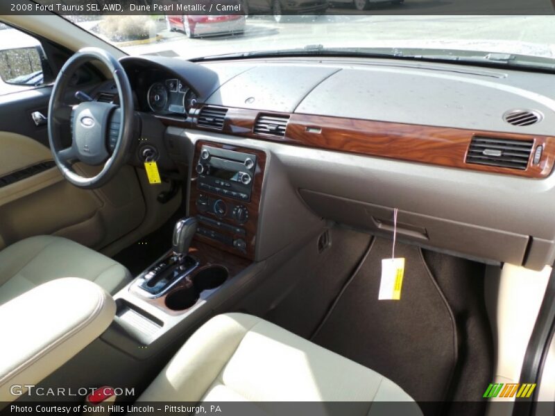 Dune Pearl Metallic / Camel 2008 Ford Taurus SEL AWD