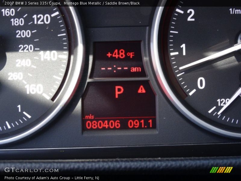 Montego Blue Metallic / Saddle Brown/Black 2007 BMW 3 Series 335i Coupe