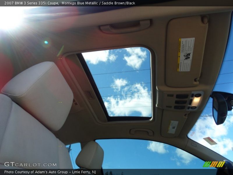 Montego Blue Metallic / Saddle Brown/Black 2007 BMW 3 Series 335i Coupe