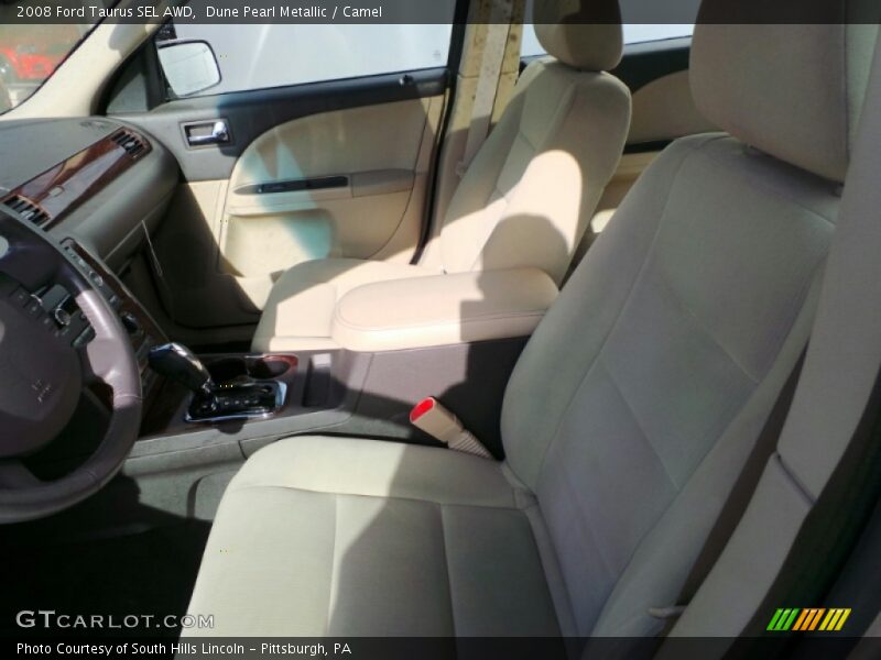Dune Pearl Metallic / Camel 2008 Ford Taurus SEL AWD