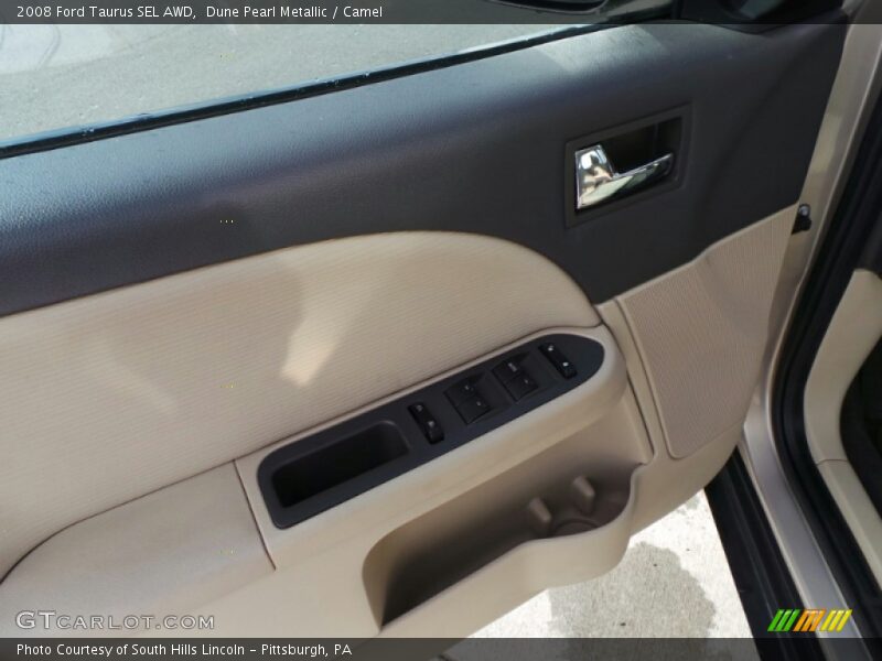 Dune Pearl Metallic / Camel 2008 Ford Taurus SEL AWD