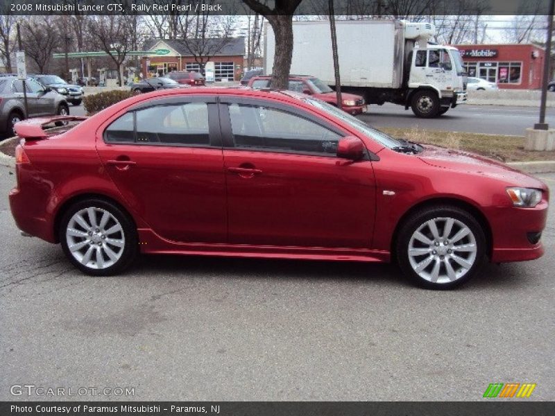 Rally Red Pearl / Black 2008 Mitsubishi Lancer GTS