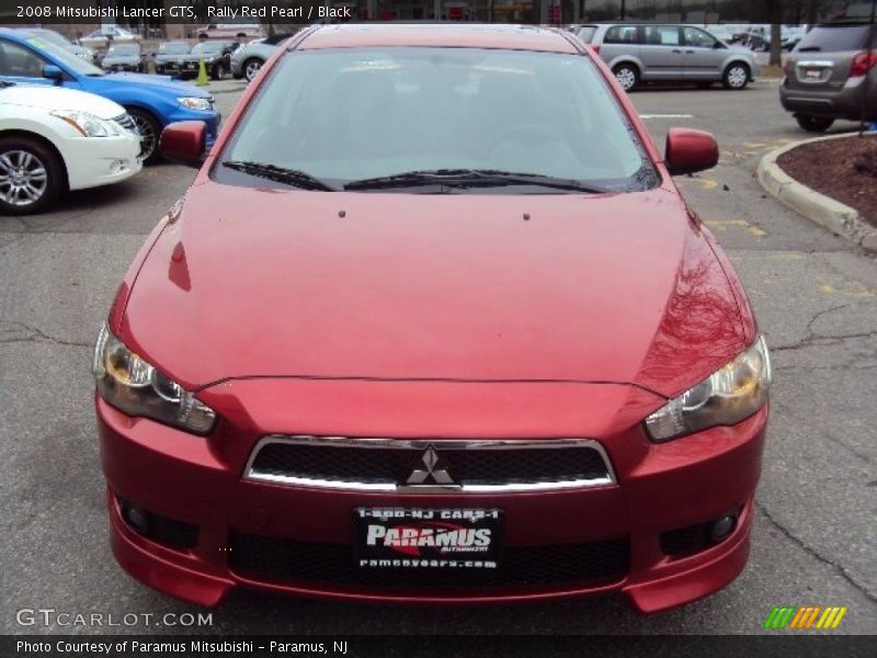 Rally Red Pearl / Black 2008 Mitsubishi Lancer GTS