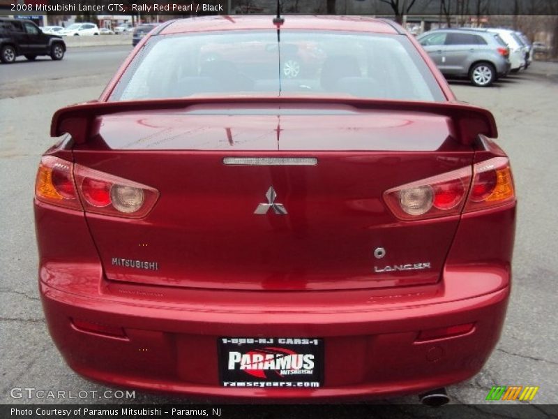 Rally Red Pearl / Black 2008 Mitsubishi Lancer GTS