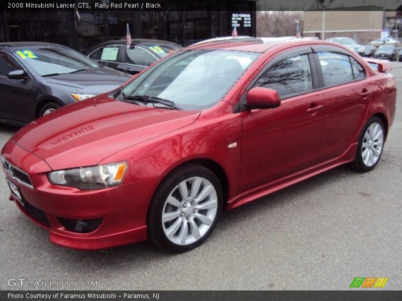 Rally Red Pearl / Black 2008 Mitsubishi Lancer GTS