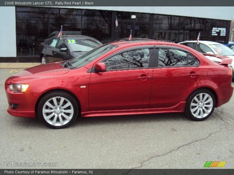 Rally Red Pearl / Black 2008 Mitsubishi Lancer GTS