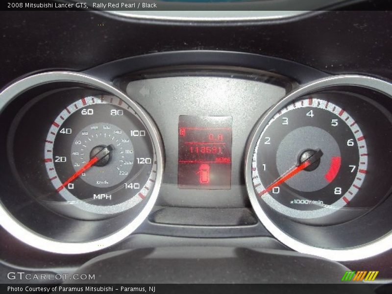 Rally Red Pearl / Black 2008 Mitsubishi Lancer GTS