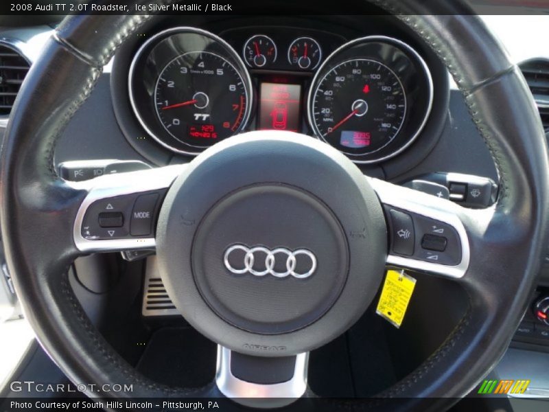 Ice Silver Metallic / Black 2008 Audi TT 2.0T Roadster