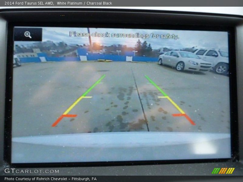 White Platinum / Charcoal Black 2014 Ford Taurus SEL AWD