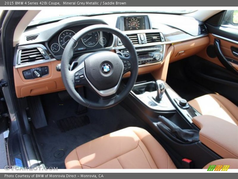  2015 4 Series 428i Coupe Saddle Brown Interior