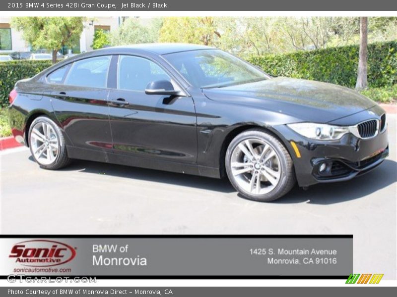 Jet Black / Black 2015 BMW 4 Series 428i Gran Coupe