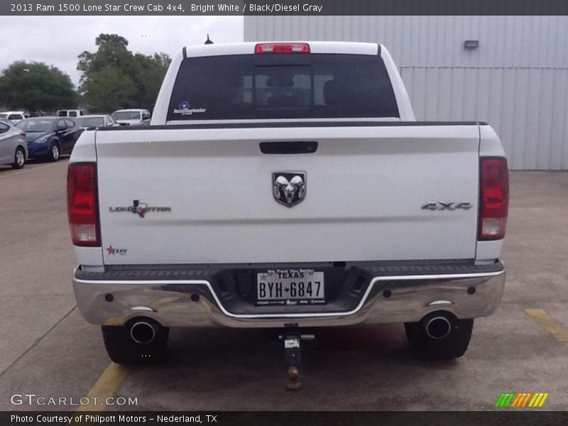 Bright White / Black/Diesel Gray 2013 Ram 1500 Lone Star Crew Cab 4x4