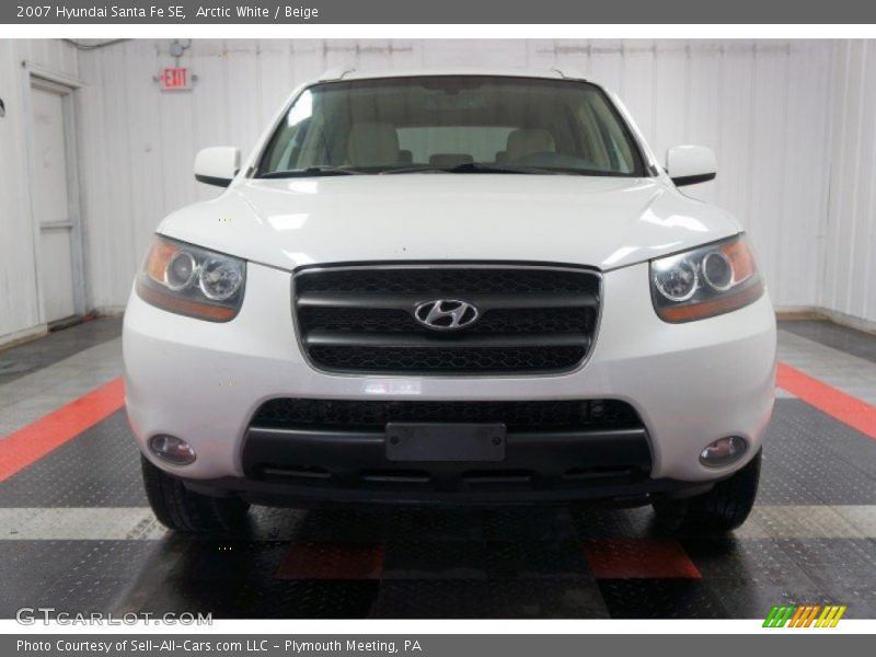 Arctic White / Beige 2007 Hyundai Santa Fe SE