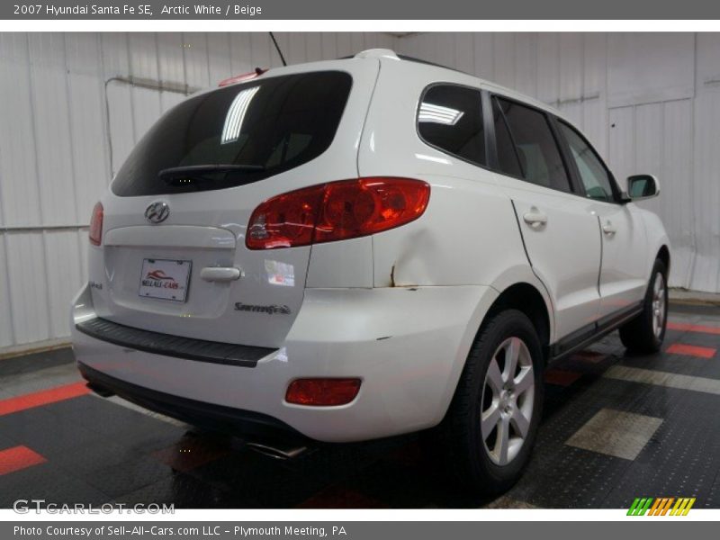Arctic White / Beige 2007 Hyundai Santa Fe SE