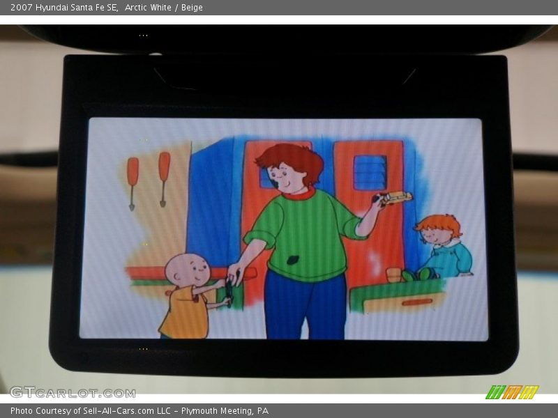 Arctic White / Beige 2007 Hyundai Santa Fe SE