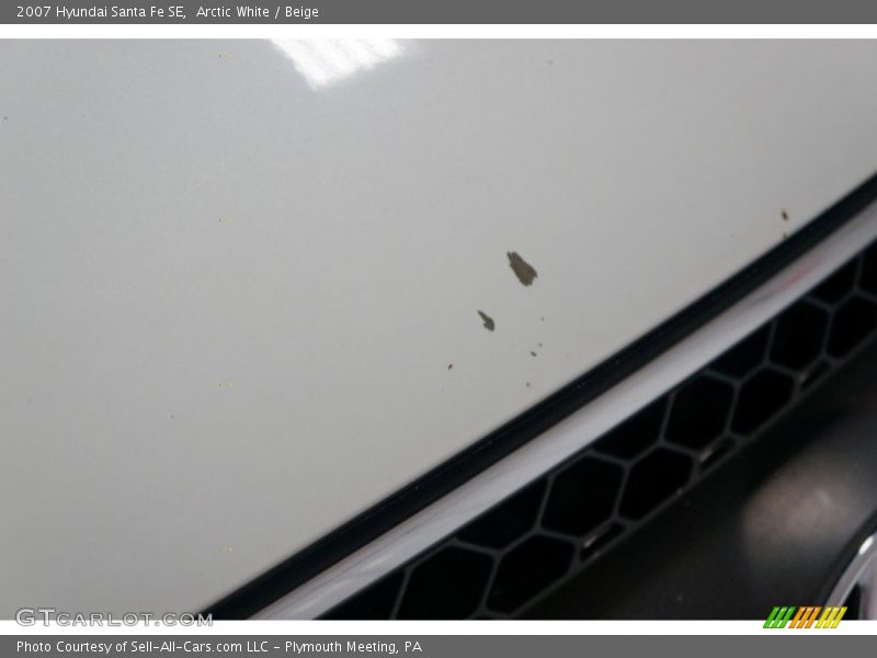 Arctic White / Beige 2007 Hyundai Santa Fe SE