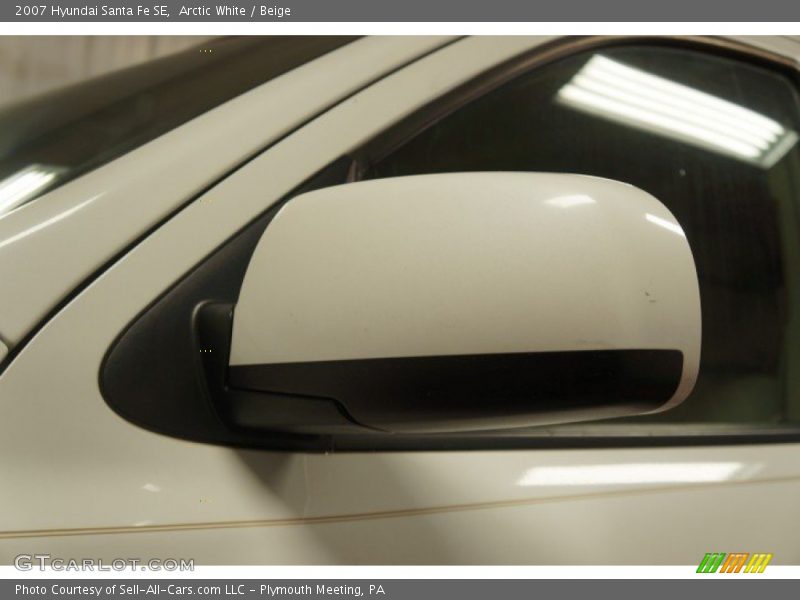 Arctic White / Beige 2007 Hyundai Santa Fe SE