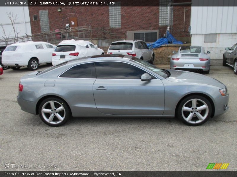 Quartz Gray Metallic / Black 2010 Audi A5 2.0T quattro Coupe
