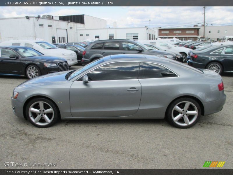 Quartz Gray Metallic / Black 2010 Audi A5 2.0T quattro Coupe