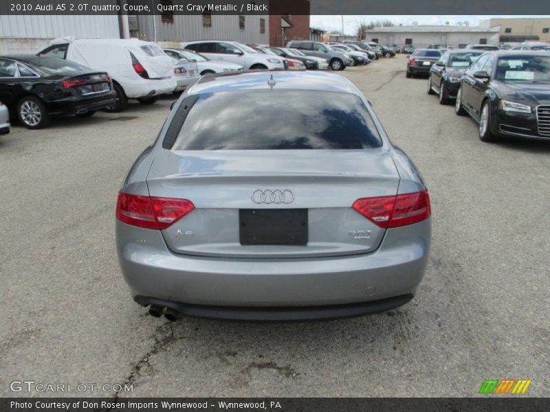 Quartz Gray Metallic / Black 2010 Audi A5 2.0T quattro Coupe