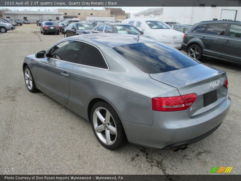 Quartz Gray Metallic / Black 2010 Audi A5 2.0T quattro Coupe