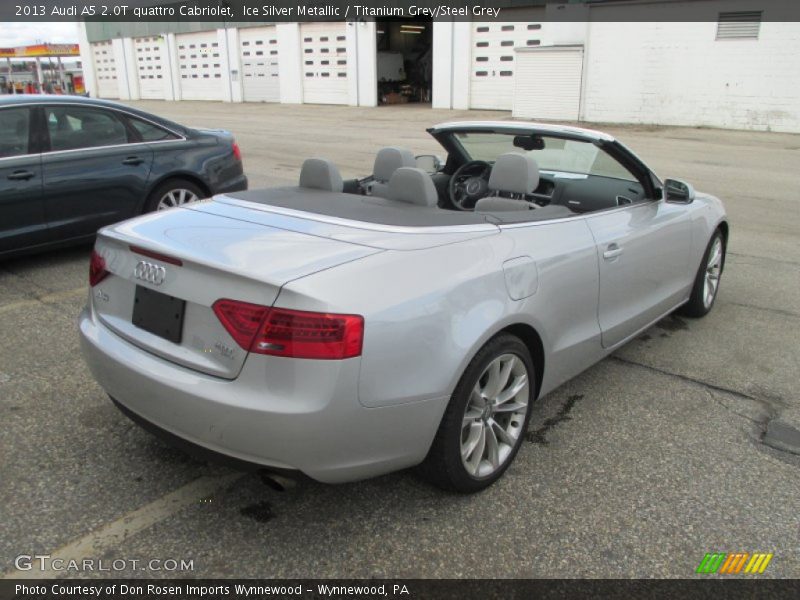 Ice Silver Metallic / Titanium Grey/Steel Grey 2013 Audi A5 2.0T quattro Cabriolet