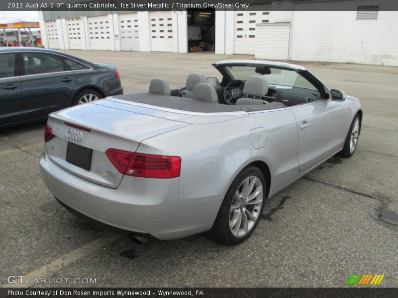 Ice Silver Metallic / Titanium Grey/Steel Grey 2013 Audi A5 2.0T quattro Cabriolet