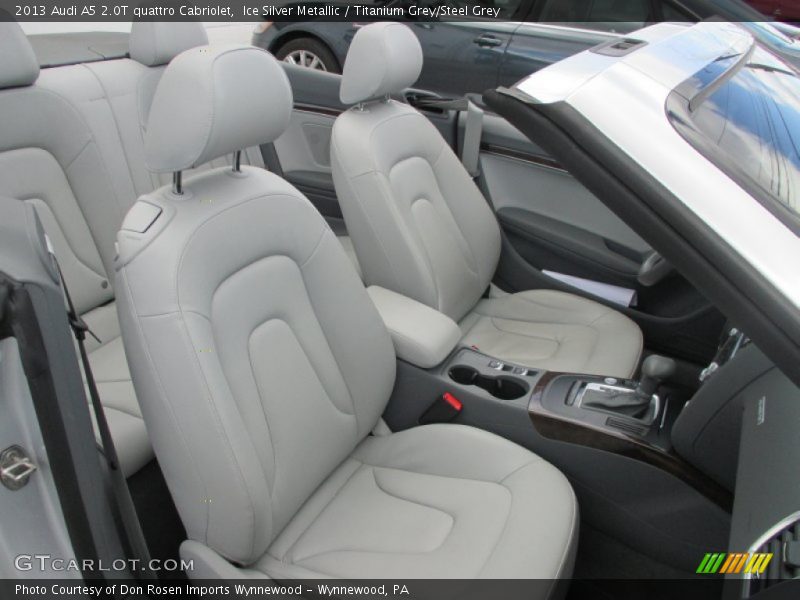Ice Silver Metallic / Titanium Grey/Steel Grey 2013 Audi A5 2.0T quattro Cabriolet