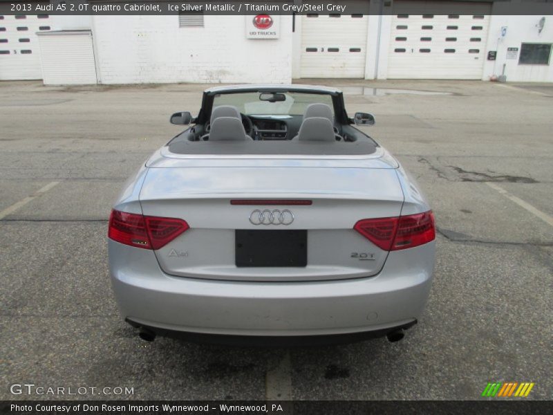 Ice Silver Metallic / Titanium Grey/Steel Grey 2013 Audi A5 2.0T quattro Cabriolet