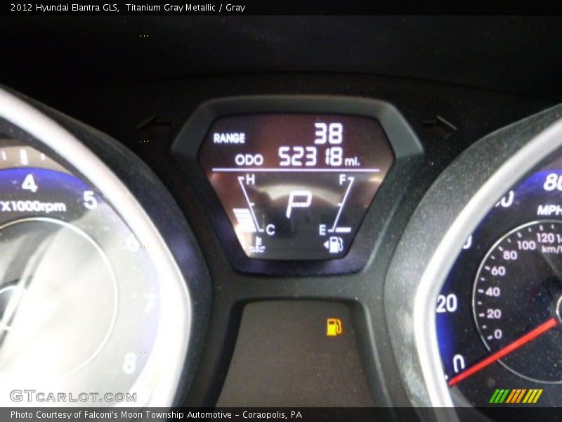 Titanium Gray Metallic / Gray 2012 Hyundai Elantra GLS