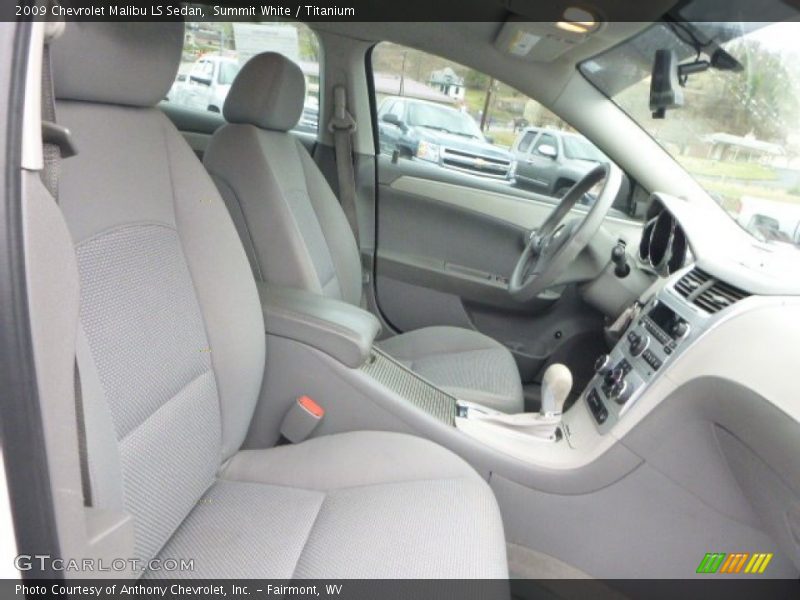 Summit White / Titanium 2009 Chevrolet Malibu LS Sedan