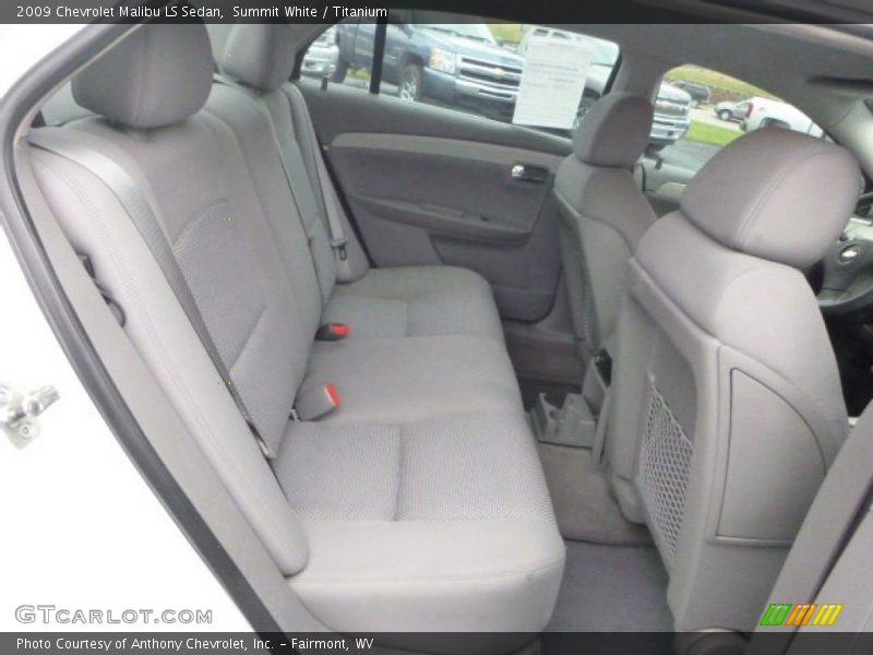 Summit White / Titanium 2009 Chevrolet Malibu LS Sedan
