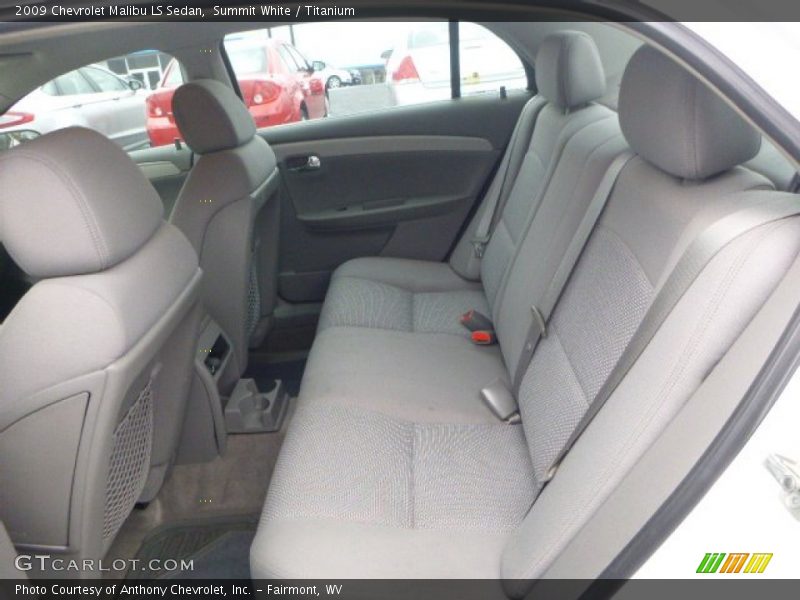 Summit White / Titanium 2009 Chevrolet Malibu LS Sedan