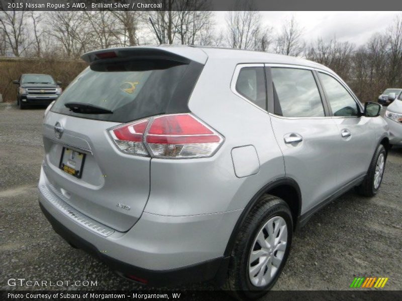 Brilliant Silver / Charcoal 2015 Nissan Rogue S AWD