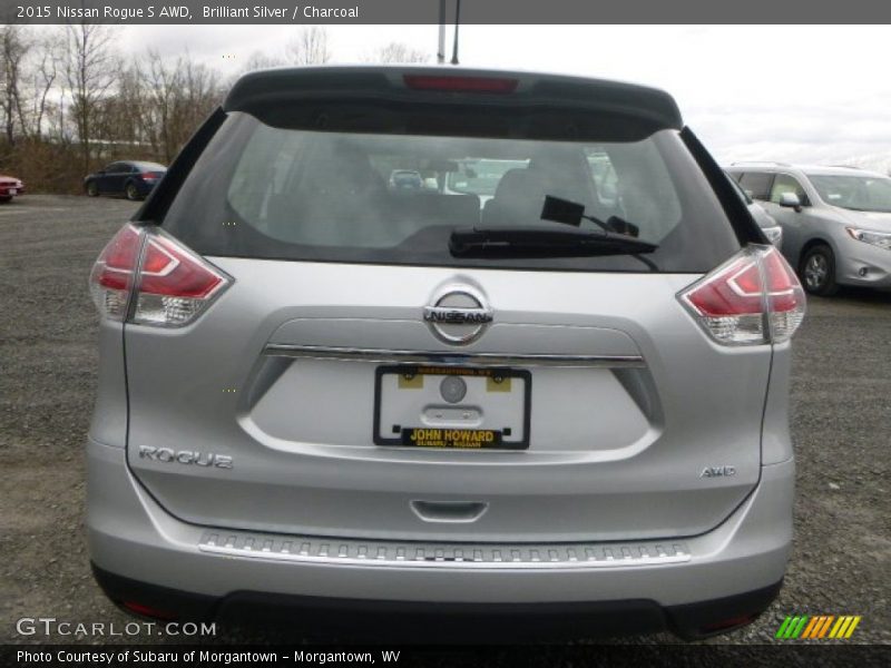 Brilliant Silver / Charcoal 2015 Nissan Rogue S AWD