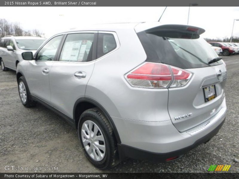 Brilliant Silver / Charcoal 2015 Nissan Rogue S AWD