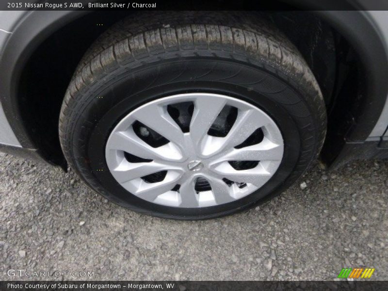 Brilliant Silver / Charcoal 2015 Nissan Rogue S AWD