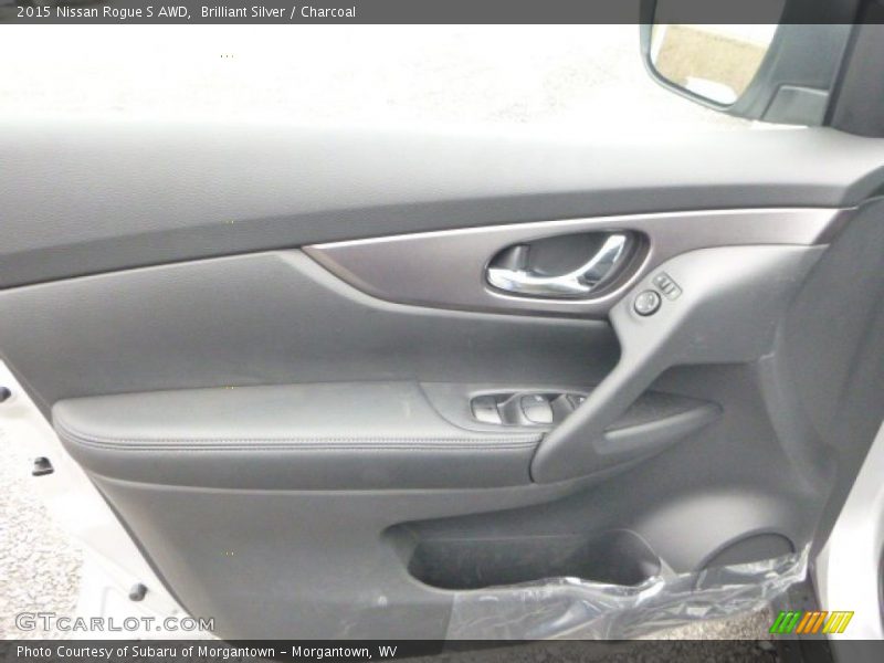 Brilliant Silver / Charcoal 2015 Nissan Rogue S AWD