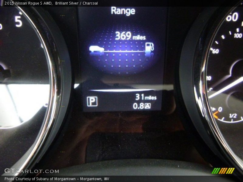 Brilliant Silver / Charcoal 2015 Nissan Rogue S AWD