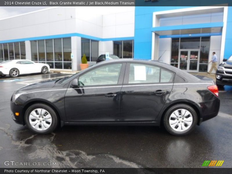 Black Granite Metallic / Jet Black/Medium Titanium 2014 Chevrolet Cruze LS