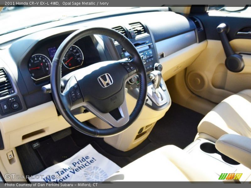 Opal Sage Metallic / Ivory 2011 Honda CR-V EX-L 4WD