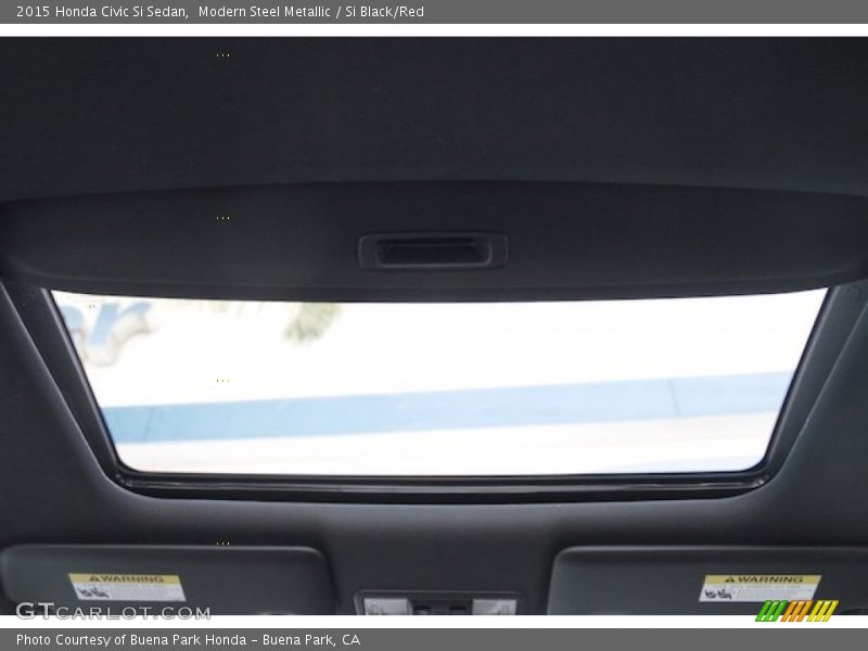 Modern Steel Metallic / Si Black/Red 2015 Honda Civic Si Sedan
