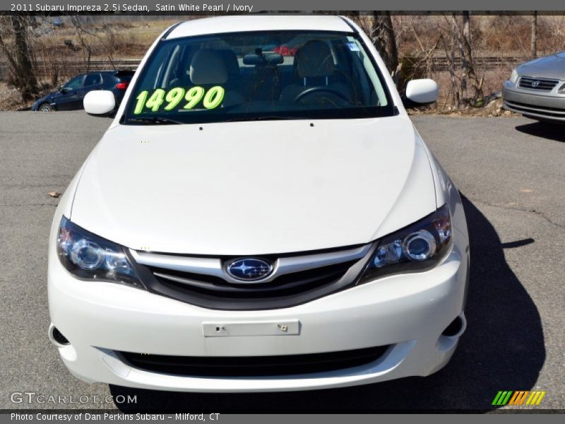Satin White Pearl / Ivory 2011 Subaru Impreza 2.5i Sedan