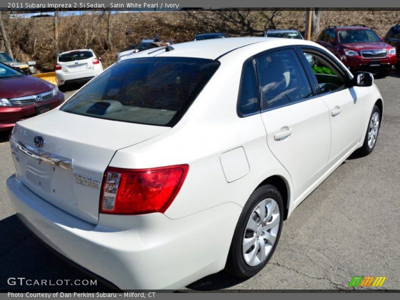 Satin White Pearl / Ivory 2011 Subaru Impreza 2.5i Sedan