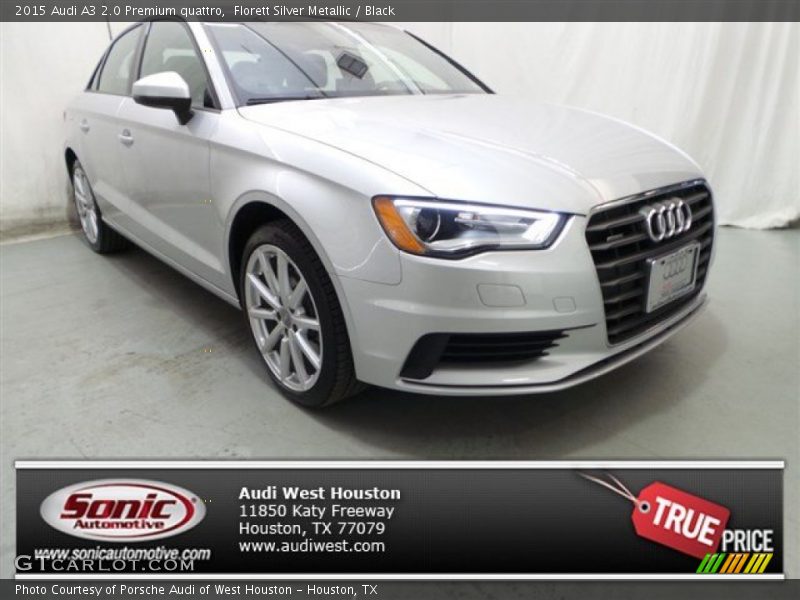 Florett Silver Metallic / Black 2015 Audi A3 2.0 Premium quattro