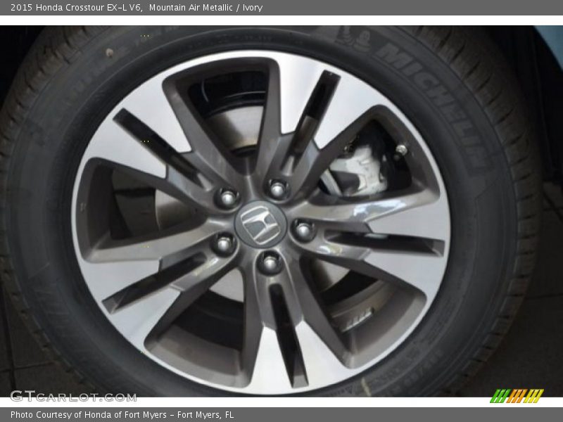 Mountain Air Metallic / Ivory 2015 Honda Crosstour EX-L V6
